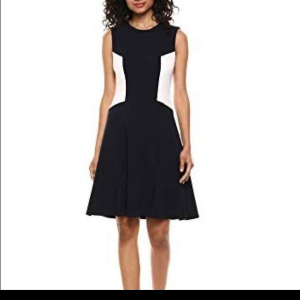 Tommy Hilfiger Color Block Fit & Flare Dress Size 2